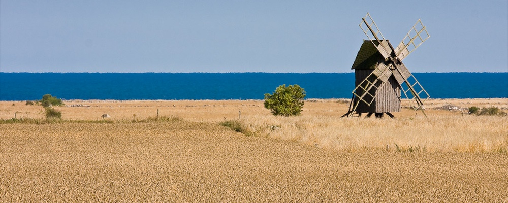 windmill by the sea on öland